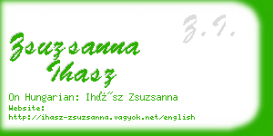 zsuzsanna ihasz business card